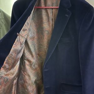 Lauren Ralph Lauren Dark Purple Velvet Blazer